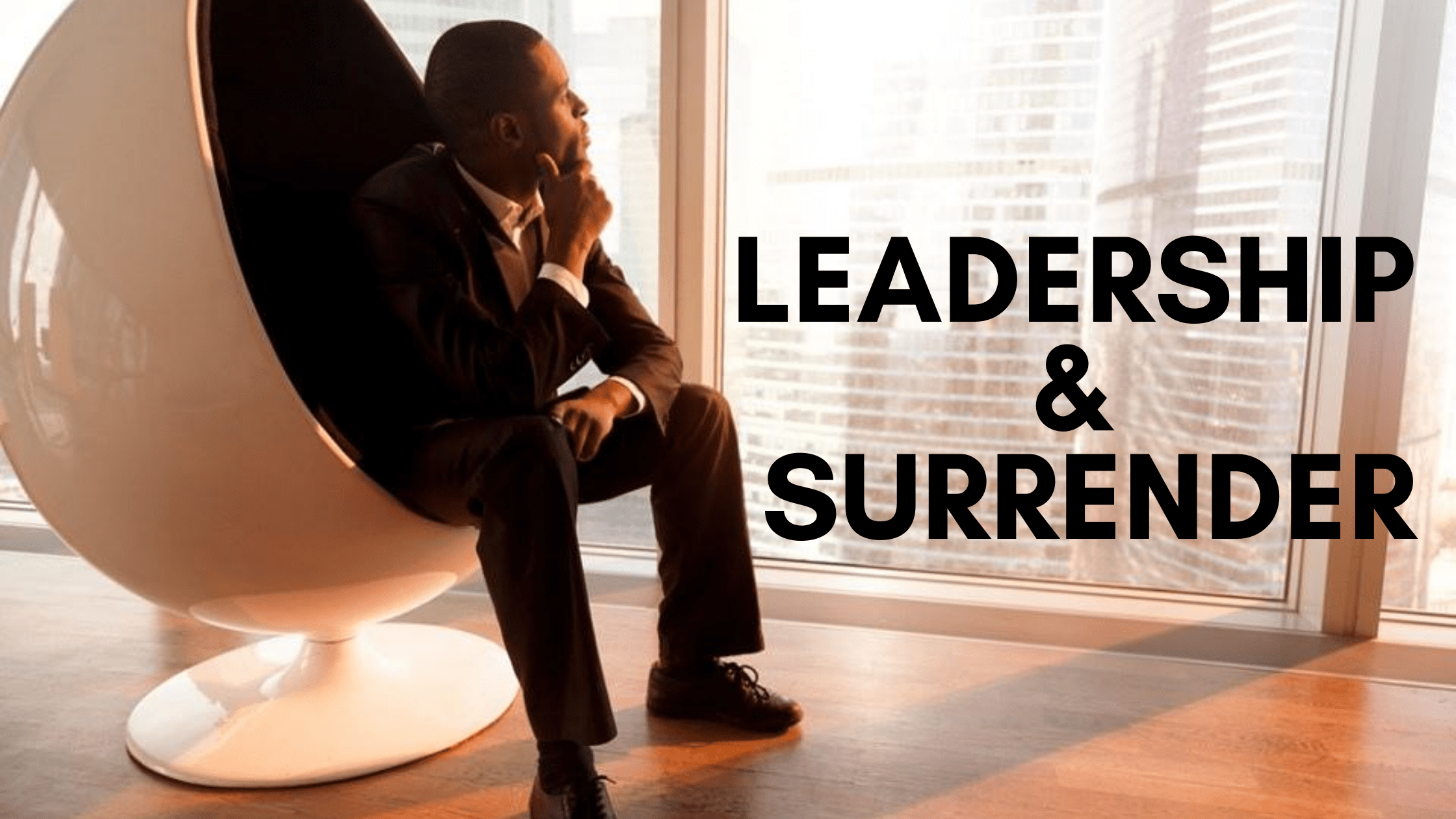 businessman sitting and thinking